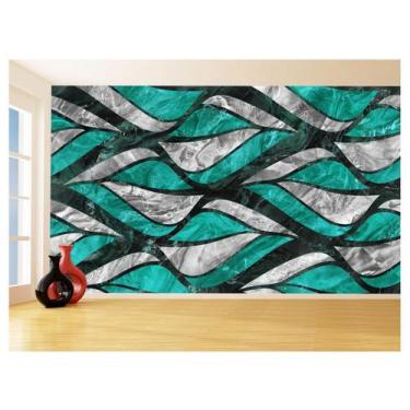 Imagem de Papel De Parede 3D Estilo Marmore Cores Formas 3,5M Mbr175 - Você Deco
