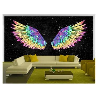 Imagem de Papel De Parede 3D Arte Asas Selfie Insta Cores 3,5M Tra416 - Você Dec