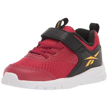 Imagem de Reebok Tênis de corrida infantil unissex Rush Runner 4.0, Vermelho flash/ouro universitário/preto, 10 Toddler