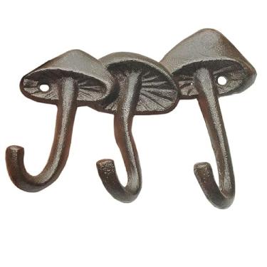 Imagem de Ganchos de parede de ferro fundido, ganchos de parede de casa de fazenda, coruja decorativa, âncora, ganchos de barba de chifre, ganchos para chapeus, chapéus pesados de montagem na parede, casacos