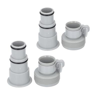 Imagem de Garosa Conjunto de Adaptador de Mangueira de Piscina, Kit de Conector de Bomba de Braçadeira Com Rosca de PVC para Mangueiras de 1,5 e 1,25 Polegadas, Compatível Com Bombas e Geradores de Filtro