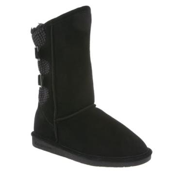 Imagem de BEARPAW Boshie femininas | Bota feminina clássica camurça | Bota feminina | Bota de inverno confortável, Black Ii, 8