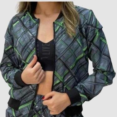 Imagem de Jaqueta Esportiva Corta Vento Manga Longa Removível Enfim-Feminino