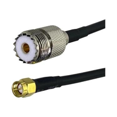 Imagem de Cabo Coaxial RF UHF RG316 RG58 PL259 SO239 Para SMA Macho Fêmea Com Co