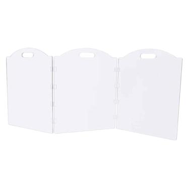 Imagem de FashionCha Protetor de Portão de Acrílico Transparente para Cachorro, Moderno, Elegante, Criativo, Fácil de Usar, Acessórios para Cercadinho de Animais de Estima, 3 painéis