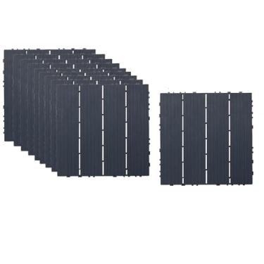 Imagem de Azulejos de deck interligados de plástico, lençóis de pátio com design de drenagem eficiente para banheiro cozinha piscina varanda varanda jardim 12 estilo A 10 peças