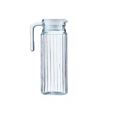 Imagem de Kit 2 Jarras De Vidro 1 Litro Jarra Para Suco Água Vidro Resistente (1)