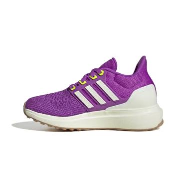 Imagem de adidas Tênis esportivo unissex infantil Ultradream DNA de renda elástica, Rosa claro/branco fora/geleca solar, 13 Little Kid