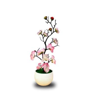 Imagem de Genérico, Bonsai Decorativo com Flor de Cerejeira Colorida Rosa Claro – Charme e Vida em Cada Detalhe