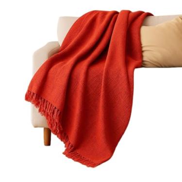 Imagem de Manta Para Casal Algodão Decoração Capa De Sofá(terracota)