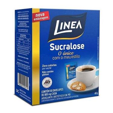 Imagem de Adoçante Sucralose em Pó Linea 50 Sachês 40g