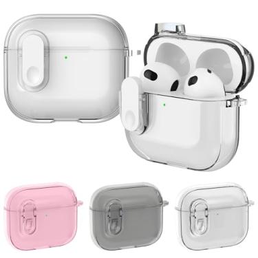 Imagem de Capa protetora para AirPods 4 Ice Crystals à prova de choque (transparente)