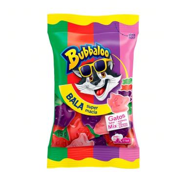 Imagem de Bala Bubbaloo Gatos Mix 15g