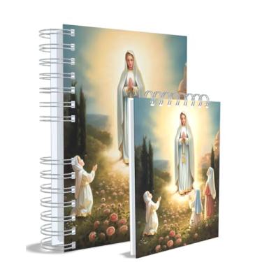 Imagem de Agenda Católica 2026 + Bloco de Anotações, Nossa Senhora das Graçase Fátima, Azul, Capa 18