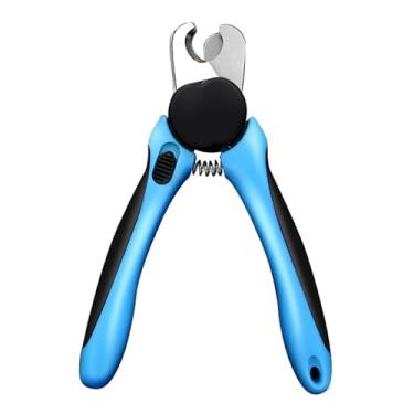 Imagem de Asixxsix Clipper de unhas de cão LED com luz, 2 em 1 Trimmer de unhas de gato de cão com arquivo de unhas, Ilumina unhas, Trimmer de unhas recarregável com guarda de segurança (Azul celeste)