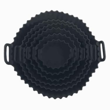 Imagem de Forma Silicone Air Fryer，Conjunto de 6 PeçAs，Material de Silicone，Revestimento Antiaderente，Adequado para Fritadeiras de Ar Quente e Fornos