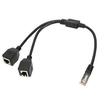 Imagem de Cryfokt Cabo Divisor Ethernet RJ45 Cabo Divisor Estável de Transmissão Rápida Cat5 RJ45 para Modem Roteador, Adequado para Assistir Filmes e Jogar Jogos, Material de PVC