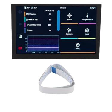Imagem de Hyuduo Painel de Exibição LCD de 5 Polegadas LCD 5 Polegadas Tela de Toque de Tela de Toque de para RPI 4/4b 3b/3b+ 2b+ Btt Pi 2/cb2 Com Suporte de Interface