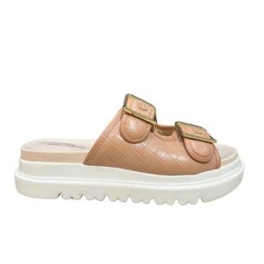 Imagem de Chinelo Modare 7200 Feminino Tiras Reguláveis Plataforma Nud-Feminino