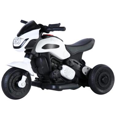 Imagem de Motinha Elétrica Infantil Unitoys Race Branca 6V