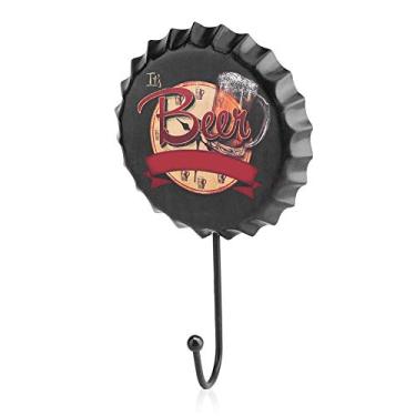 Imagem de GLOGLOW Outros Armazenamentos e Acessórios de Cozinha Gancho de Sinal, Decoração de Parede de Ferro Vintage para Bares e Cafés, 17 Cm X 10,5 Cm, Design Criativo Tampa de Garrafa de Metal retrô Nan