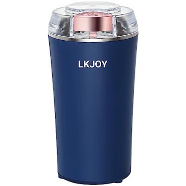 Imagem de LKJOY Moedor Elétrico De Ervas 200W, Processador Alimentos Potente Para Grãos Café, Especiarias, E Nozes - Café Expresso Com Escova, Controle Botão Um Toque, Padrão Americano