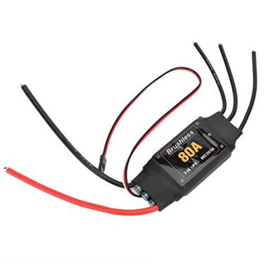 Imagem de Generic 80A Controlador de Velocidade Eletrônico Sem Escova de para Aeronaves RC Conjunto de Curso de Acelerador ESC para Programação de Controle Remoto Adequado para Helicóptero de Avião RC ((80A))