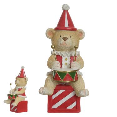 Imagem de Urso Músico com Tambor 20cm