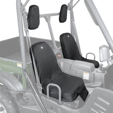Imagem de KEMIMOTO Capa de assento UTV Conjunto de 2 peças com orifícios de drenagem, resistente à água Oxford 1680D resistente, compatível com Hisun/Axis 500 700, Massimo MSU500 MSU700, Coleman UT500 UT700