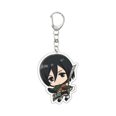 Imagem de Chaveiro De Anime Attack on Titan 55MM Eren Jaeger Mikasa Ackerman Arm