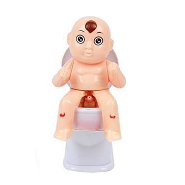 Imagem de Generic Brinquedo de Spray de água para Sentar No Vaso Sanitário, Brinquedo Engraçado e Complicado para Treinamento de Coordenação Mão-olho (Preto)