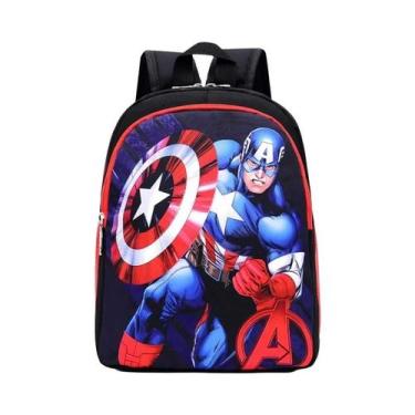 Imagem de Mochila De Desenho Animado De Dupla Camada Do Homem-Aranha Para Menino