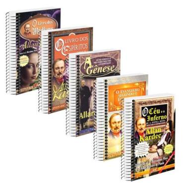 Imagem de Coleção 5 Obras Básicas De Allan Kardec Normal Espiral - LAKE