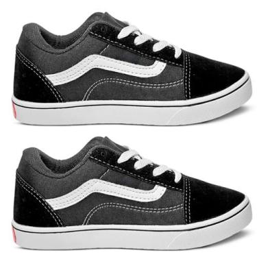 Imagem de Kit 2 Pares Tenis Infantil Old Skol Unissex Menino Menina, 2 pares pre