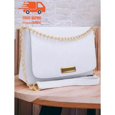 Imagem de Bolsa Feminina Transversal Corrente Elegante Festa Casual Dia a Dia Al