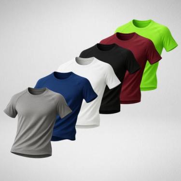 Imagem de KIT 3 Camiseta Camisa Masculina Dry Fit Premium Tecido Macio Toque Fri