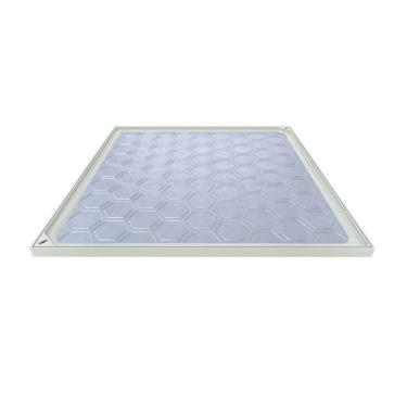 Imagem de Tampão Simples Com Rebaixo Passagem Inspeção Bege 80x80cm