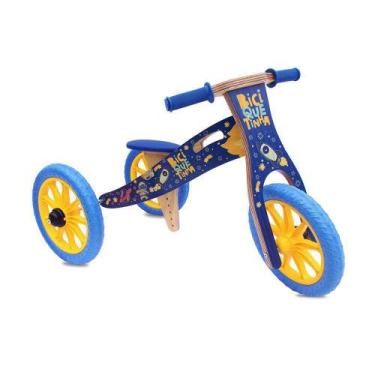 Imagem de Triciclo 2 em 1 Biciquetinha Astronauta Azul