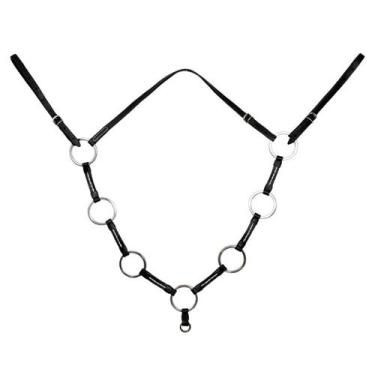 Imagem de Peitoral para Mula Inox SV5448 - Preto - Selaria Vertentes