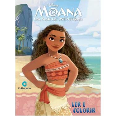 Imagem de Livro de Colorir - Ler e Colorir Moana - Culturama
