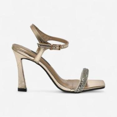 Imagem de Sandália Via Marte Salto Taça Dourada-Feminino