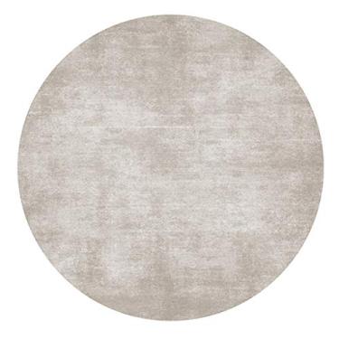 Imagem de Medicle Tapete redondo vintage cor sólida moderno redondo macio para cadeira de computador tapete para quarto de crianças casa quarto cobertor de cabeceira tapete