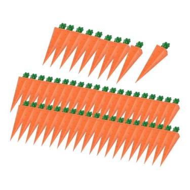 Imagem de Esquirla 50 Caixas de Doces com Design Criativo de Cenoura Laranja - Decoração Fofa e para Lembrancinhas de Festa, Casamento e Aniversário