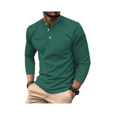 Imagem de Camiseta Masculina De Verão De Manga Longa Henry Polo Respirável Confo