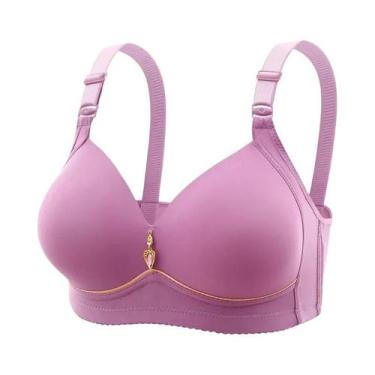 Imagem de Sutiã De Maternidade plus Size Respirável Com Bojo Franzido, Sem Aro, 