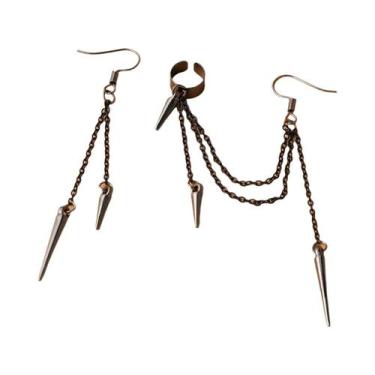 Imagem de Brincos Irregulares De Moda Masculina 2 Peças Joias Elegantes Para Enc