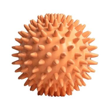 Imagem de Bola de massagem, rolo massageador, ponta de gatilho, alta densidade, rolo de tecido profundo de 6 cm para estresse nas mãos e pés (laranja, 1 peça)