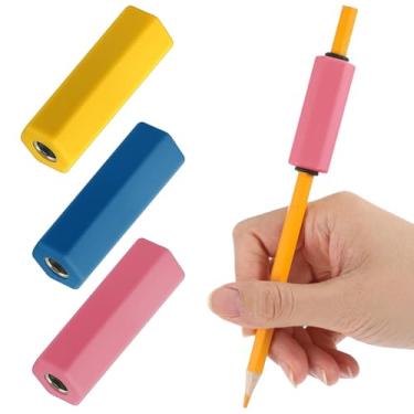 Imagem de Humyoun 3 peças de pesos de lápis coloridos kit de auxílio de escrita à mão para crianças, ferramenta de suporte de lápis ponderado para escrita à mão para materiais de aprendizagem de autismo (azul