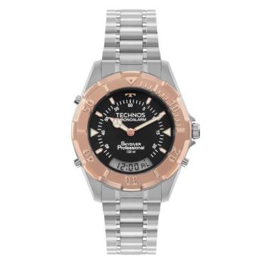 Imagem de Relógio Technos Masculino Skydiver Bicolor T20557s/4p Analógico e Digi