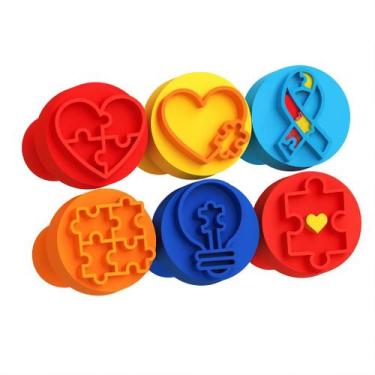 Imagem de Kit Carimbo Marcador Brigadeiros AUTISMO - 3DMIX